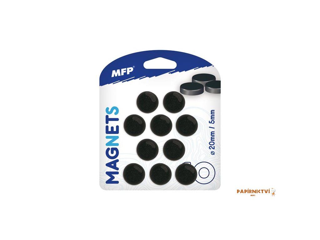Magnet kulatý 20mm blister 10ks 4200307