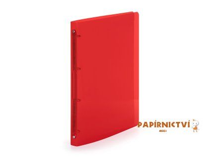 Pořadač PP A4 4kr. Lines červená 2-144