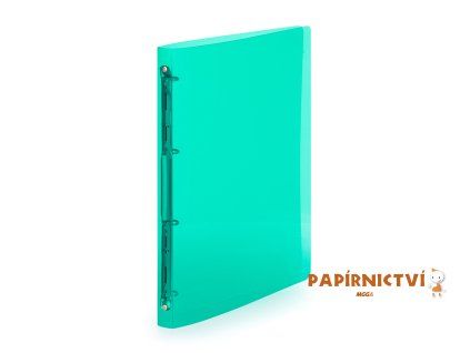 Pořadač PP A4 4kr. Lines zelená 2-145
