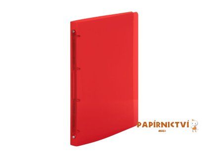 Pořadač PP A5 4kr. Lines červená 2-241
