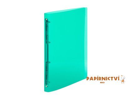 Pořadač PP A5 4kr. Lines zelená 2-242