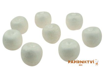 Jablíčka z polystyrenu 4cm. 8ks