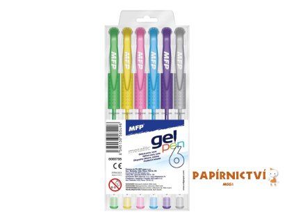 Gelové pero set METALIC 6 ks 6000795