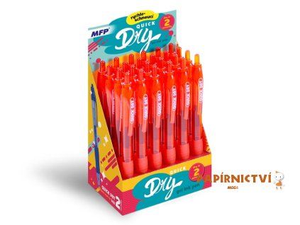 Gelové pero QUICK DRY - červené 6001157