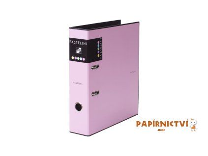 Pořadač A4 lamino páka 7cm PASTELINI růžový 7-281