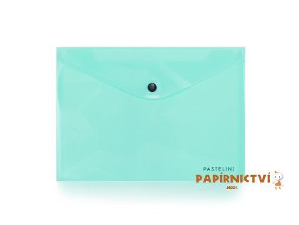 Psaníčko s drukem A5 PASTELINI zelené 2-652