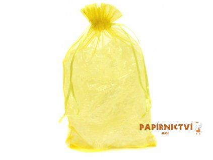 Dárkový sáček - organza 15x23cm zlatý