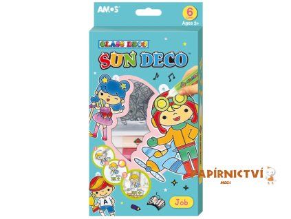 Barvy na sklo sada 6 barev 10,5 ml + 6 sklíček PROFESE