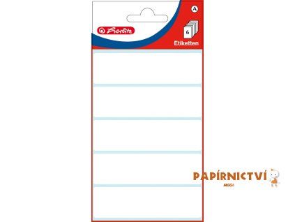 830802 EBD Bueroetiketten weiss 21 x 82 mm, cellophaniert mit Einlegekarte 9290 highres