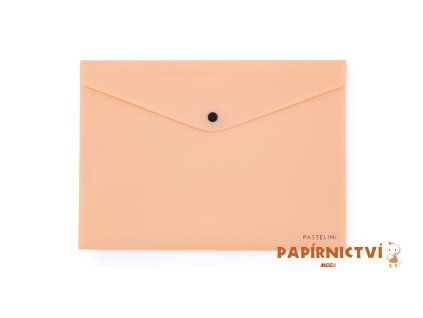 Psaníčko s drukem A4 PASTELINI meruňková 2-655