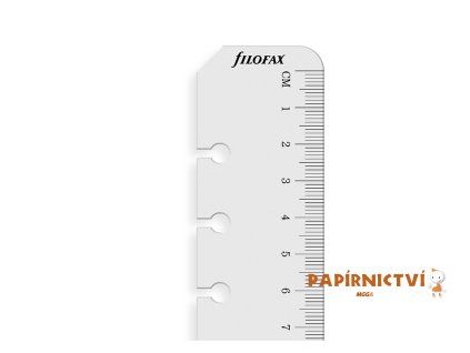 Filofax náplň osobní, pravítko-záložka transparentní