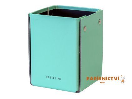 Kelímek na tužky lamino PASTELINI zelená 8-142