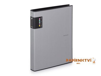 Pořadač A4 lamino R25-4kr. PASTELINI šedá 7-039