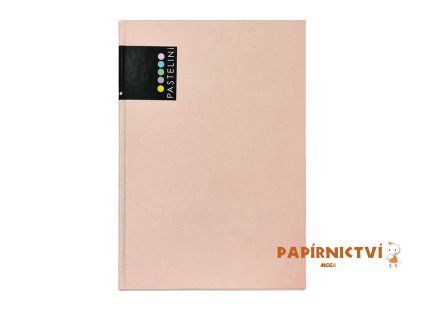 Záznamní kniha A4 PASTELINI meruňková lamino mat 7-125