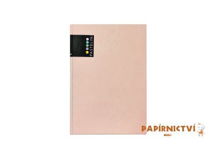 Záznamní kniha A5 PASTELINI meruňková lamino mat 7-129