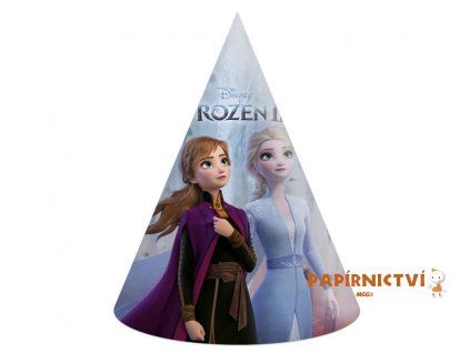 Papírové čepice Frozen 2, 6 ks.