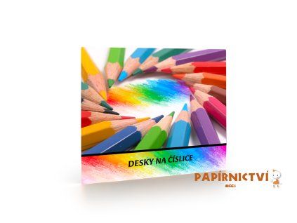 Desky na číslice Pastelky 4-02224