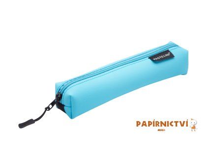 Etue PU úzká + elastic PASTELINI modrá       9-84524