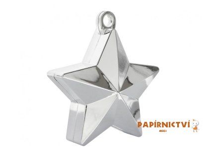 Závaží na balónky Hvězda stříbrná, 170 g