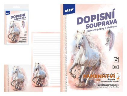 Dopisní papír barevný LUX 5+10 (Kůň) 5550350