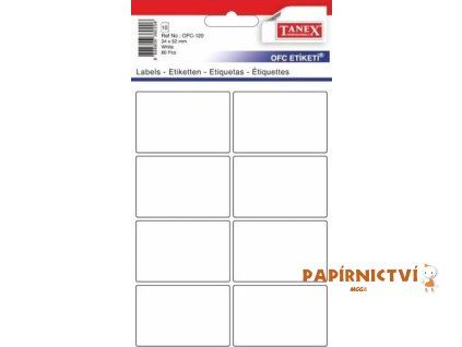 Etikety v sáčku 34 x 52 80ks OFC-120