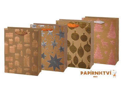 Taška MFP vánoční M LUX KRAFT mix V8 180x230x100 5252785