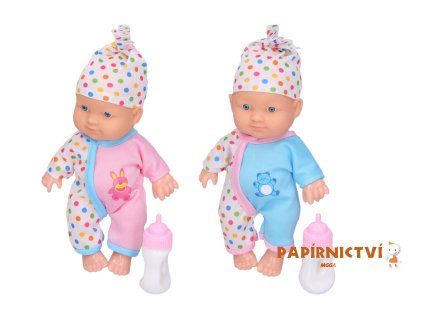 Miminko s láhví 23 cm W027815