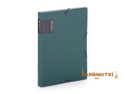 Krabice PP s gumou A4 VERDE zelená 2-858