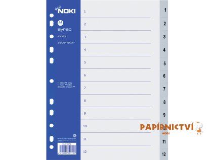 NOKI Rejstřík, PP, A4, 1-12