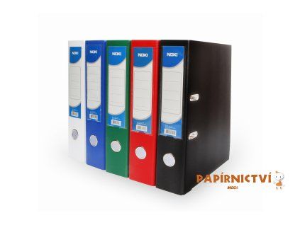 NOKI Pořadač A4-PP 8cm bílý