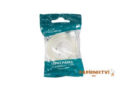 Lepicí páska CONCORDE 19mm x 33m, transparentní A64206