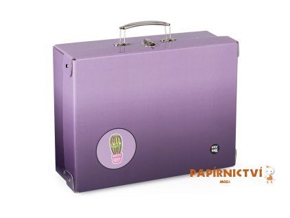 Kufřík lamino hranatý A4 OXY NEXT PURPLE 6-06825