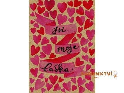 Přáníčko BeBechy - recyklovaný papír - Láska BPR1-87