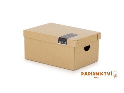 Krabice lamino velká KRAFT nature 7-007