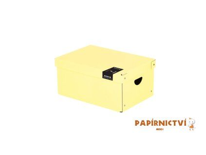 Krabice lamino velká PASTELINI žlutá  7-01121