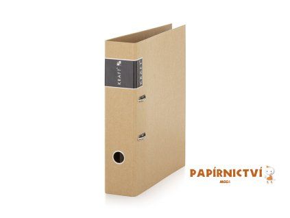 Pořadač A4 lamino páka 7cm KRAFT nature 3-025