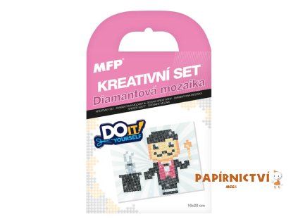 Kreativní set - diamantová mozaika kouzelník 1042143
