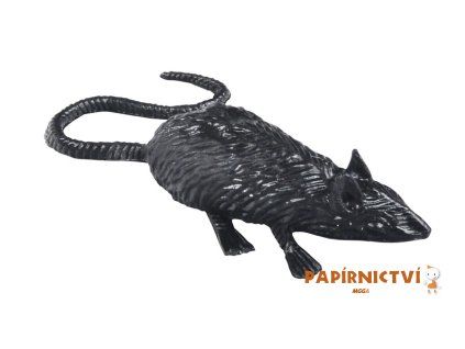 Krysa plast 6cm 4pcs černá 1042570