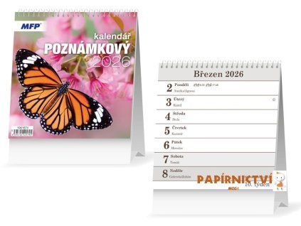 Kalendář 2026 stolní Poznámkový 1061674