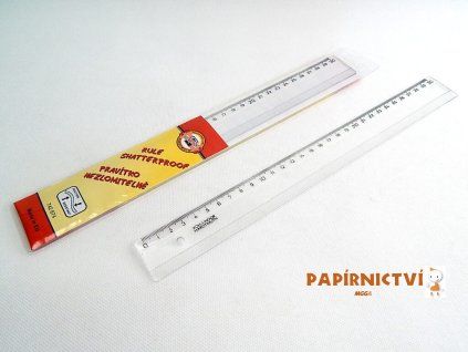 Pravítko 30cm nelámavé transparentní 074267400000