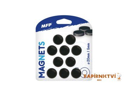 Magnet kulatý 20mm blister 10ks 4200307