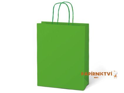 Taška MFP dárková T 5 kraft 260x320x100 zelená 5251226