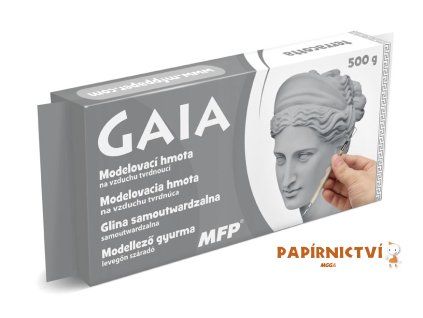 Modelovací hmota GAIA 500g šedá 5301175