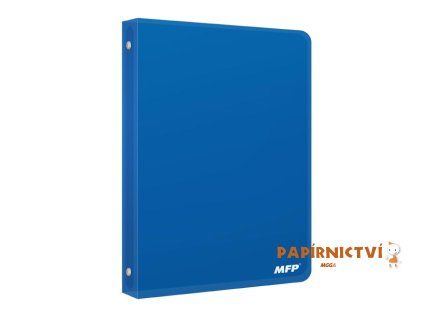 Pořadač M 4-kroužek modrý PP A4 5370344