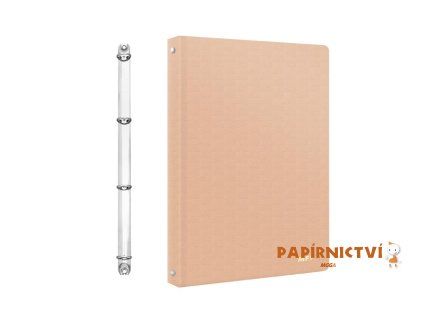 Pořadač M 4-kroužek A4 růžový 5371174