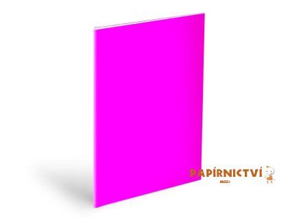 Obal na sešity A5 NEON pink, 180mic 5371257
