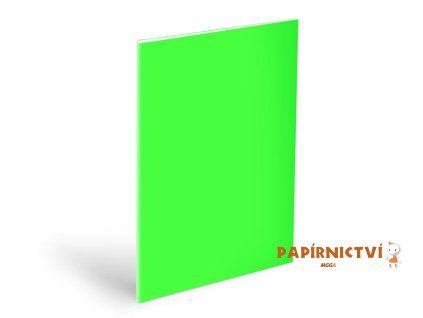 Obal na sešity A5 NEON green, 180mic 5371259