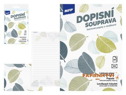 Dopisní papír barevný LUX 5+10 (Květy) 5550375