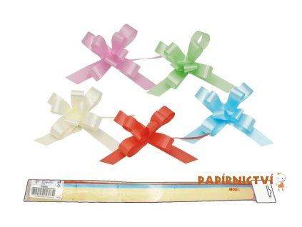Stahovací stuha 2/50 hladká 2 pastel mix 5660205