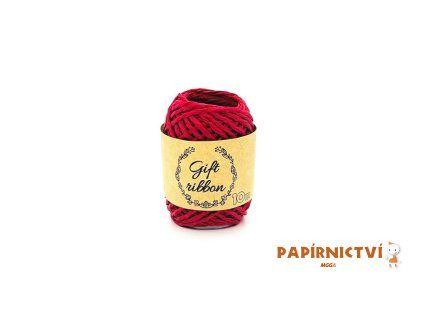 Stuha vázací papír 10m/2mm červená 5660266